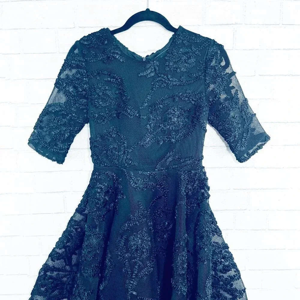Akira Chicago Black High Low Lace Cinderella Dress Women's Size Small NEW - Picture 5 of 12